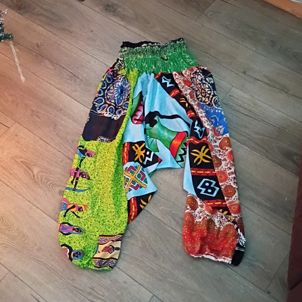 African Print Patchwork Pants/Harem Pants Hammer Time - Picture 3 of 7